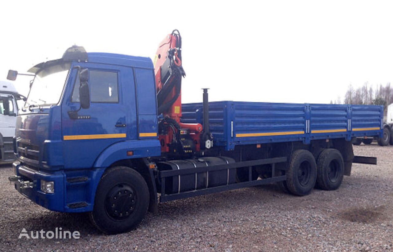 новый бортовой грузовик КамАЗ 65117-50 с КМУ