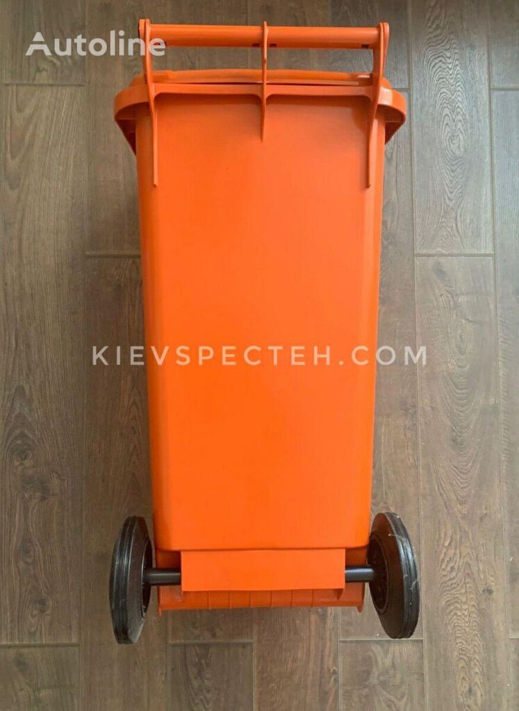 новый контейнер для мусора 120 л, оранжевый