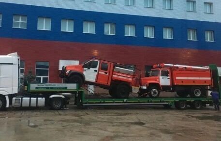 новая пожарная машина ГАЗ 3309