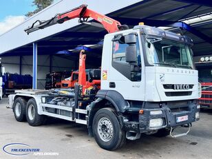 крюковой мультилифт IVECO Trakker 410 Palfinger PK 16001, 6x4 Steel springs, Euro 5