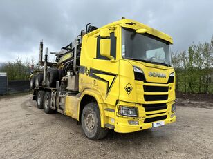 лесовоз Scania R 580 + прицеп лесовоз