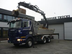 самосвал Scania R420 6x4 3 side tipper removeable Hiab XS 166- 5 crane Euro 5