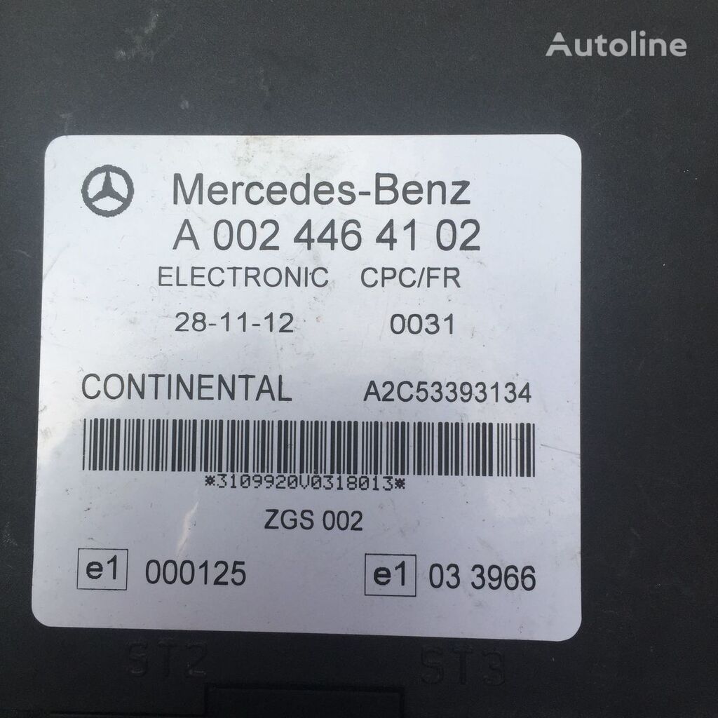 блок управления Mercedes-Benz Actros, Atego, Axor FR parameter control unit, CPC1 control unit для тягача Mercedes-Benz Actros, Atego, Axor