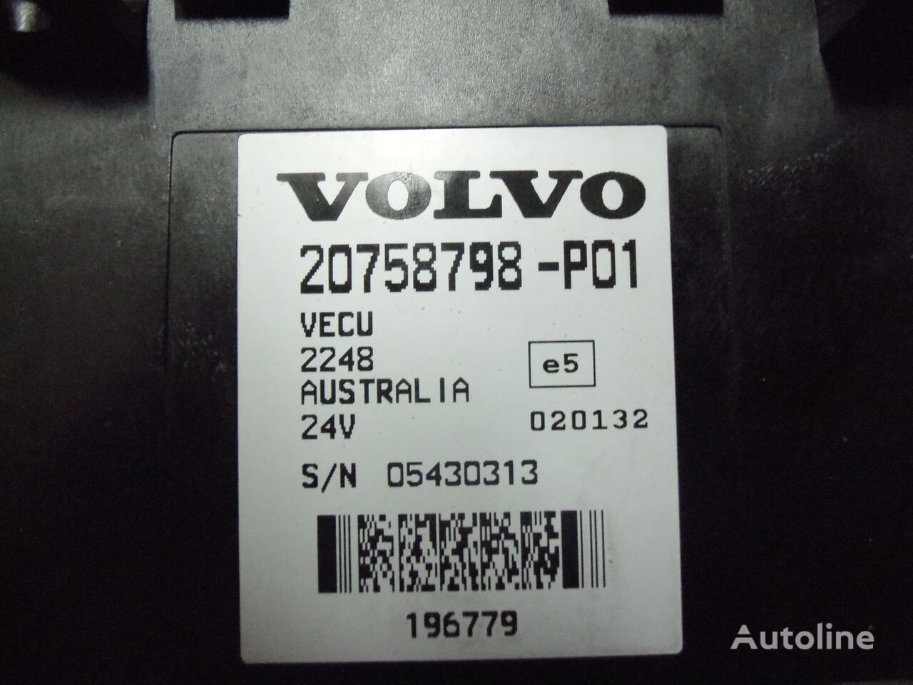 блок управления Volvo VECU control unit FH12, FH13, EURO3, EURO4, EURO5, 20758798-P01, для тягача Volvo FH12, FM12, FH13, ELCE-CK, BBM