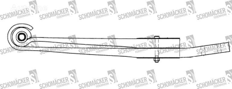 листовая рессора Schomäcker 09953200, O.E. Wewler F001A037CH75 для полуприцепа