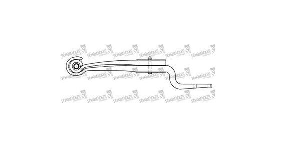 листовая рессора Weweler 09953400 ------- для полуприцепа