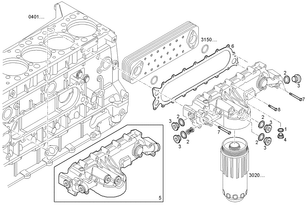 масляный радиатор двигателя IVECO 504236007 5802003759 для грузовика IVECO STRALIS