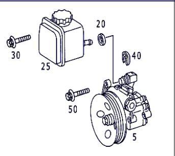 насос гидроусилителя Bomba Servodireccion Mercedes-Benz Clase S Berlina (BM 220)(1998 A0024668601 для автомобиля Mercedes-Benz Clase S Berlina (BM 220)(1998->) 3.2 320 CDI (220.026) [3,2 Ltr. - 145 kW CDI CAT]