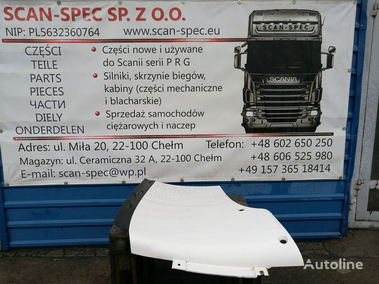 спойлер 1847083 для тягача Scania PRG, P R G T